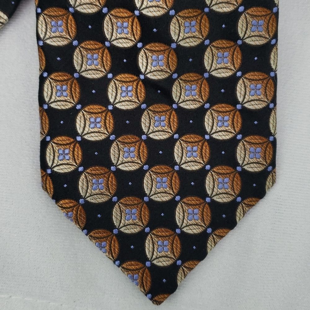 Ike Behar silk tie. L 60" W 3 1/2" - Picture 2 of 4